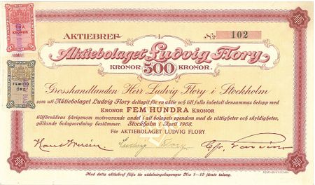 Ludvig Flory, AB