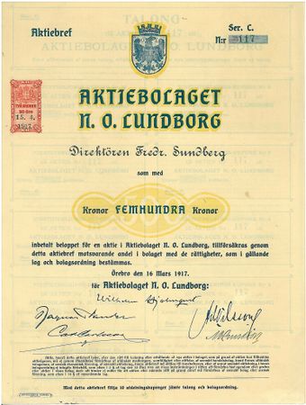 Lundborg, N.O. AB