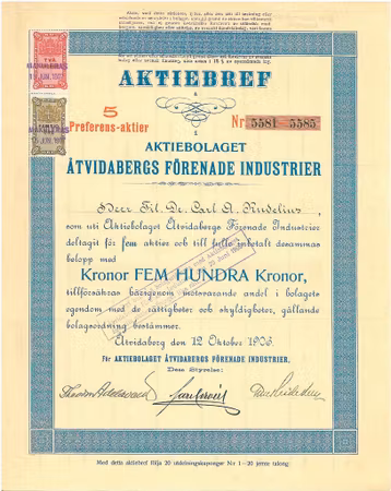 Åtvidabergs Förenade Industrier, AB