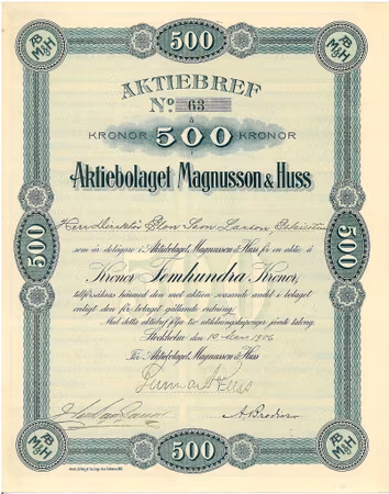 Magnusson & Huss, AB