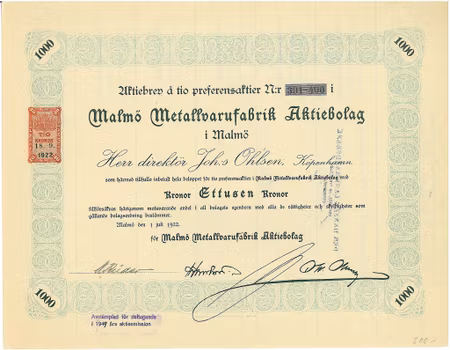 Malmö Metallvarufabrik AB