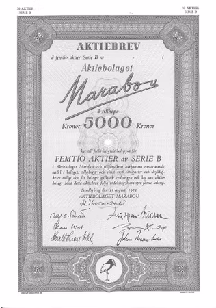 Marabou, AB, 1973