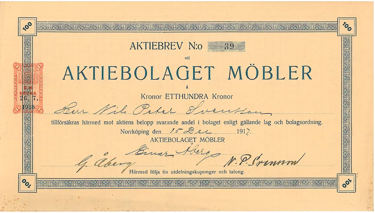 Möbler, AB