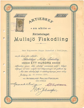 Mullsjö Fiskodling, AB