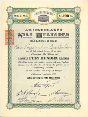 Nils Hultgren, AB