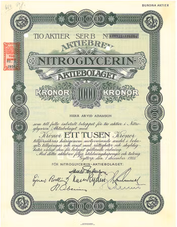 Nitroglycerin AB, 1955