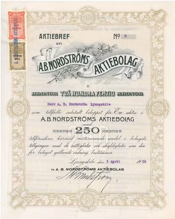 Nordströms AB, A.B