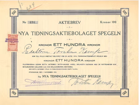 Nya Tidnings AB Spegeln