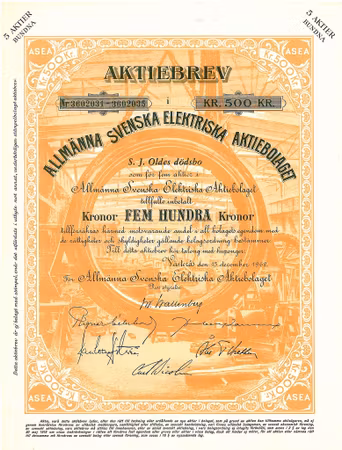 Allmänna Svenska Elektriska AB, ASEA 1962