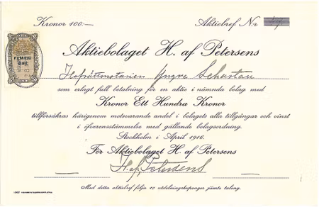H. af Petersens, AB