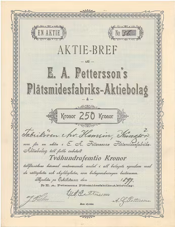 E. A. Pettersson´s Plåtsmidesfabriks-AB