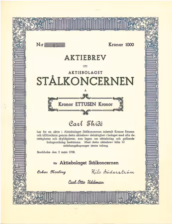 Stålkoncernen, AB