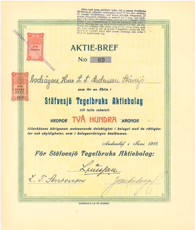Stäfvesjö Tegelbruks AB