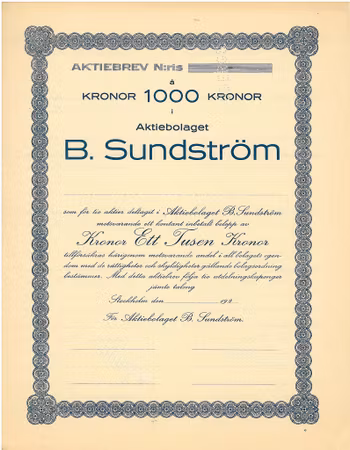B. Sundström, AB