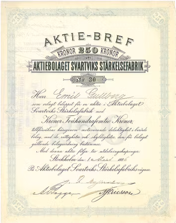 Svartviks  Stärkelsefabrik, AB