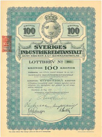 Sveriges Industikreditanstalt Gust. Ericson & Co Kommanditbolag
