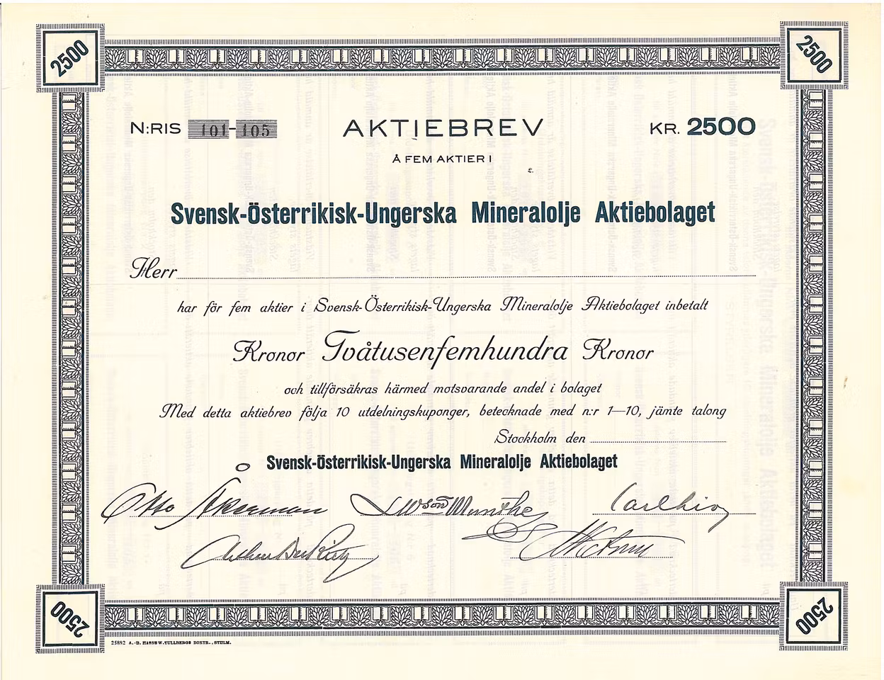 Svensk Österrikisk Ungerska Mineralolja AB