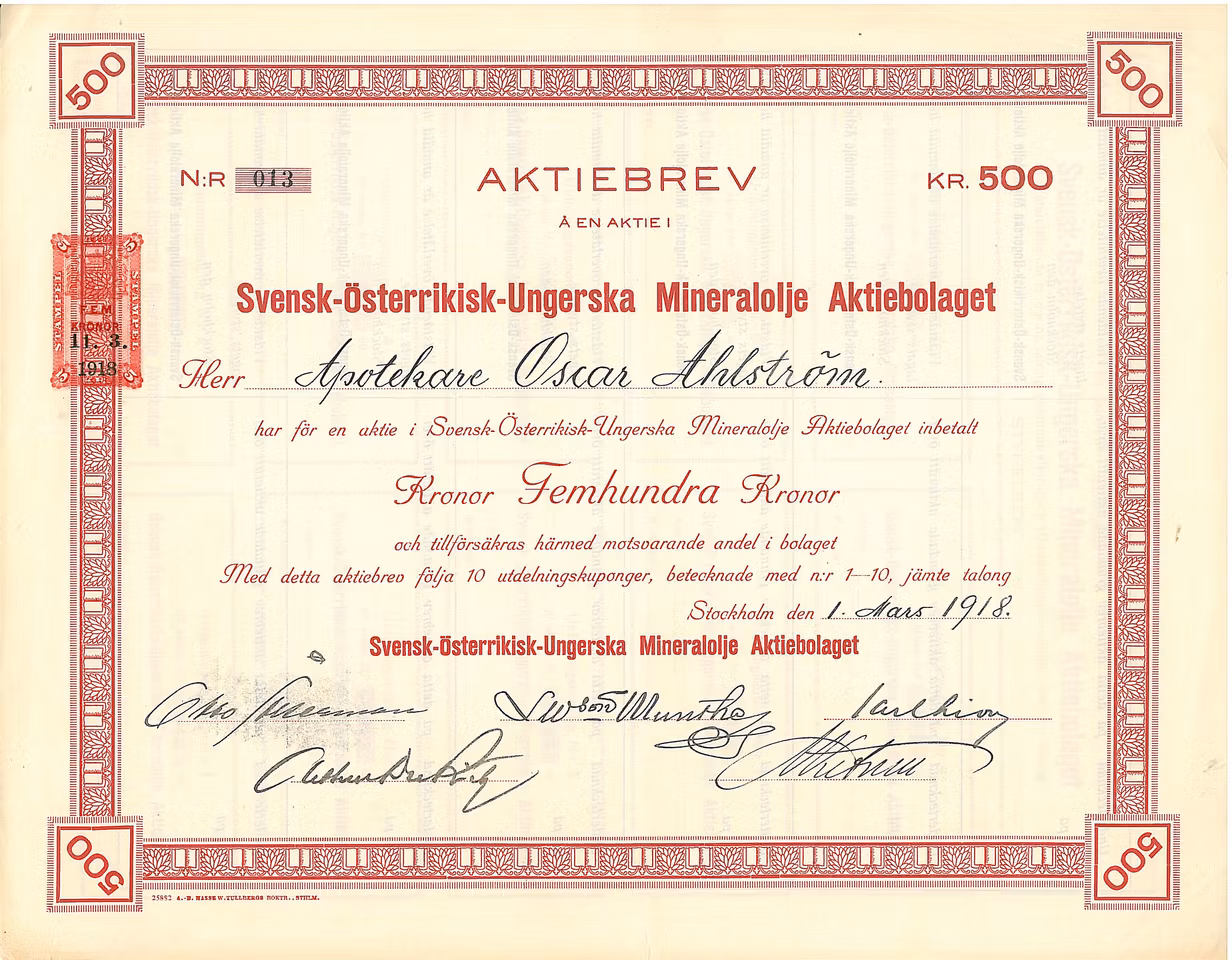 Svensk Österrikisk Ungerska Mineralolja AB