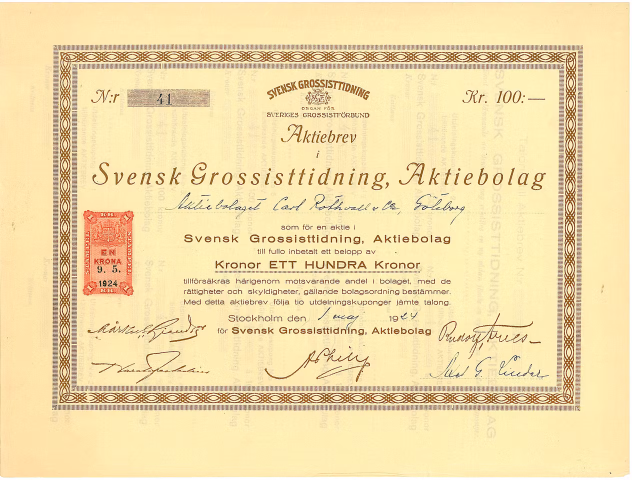 Svensk Grossisttidning, AB