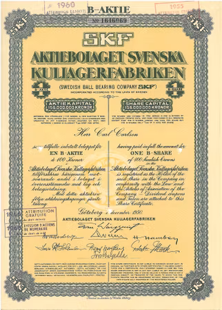 Svenska Kullagerfabriken, AB  SKF