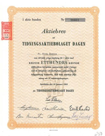 Tidnings AB Dagen