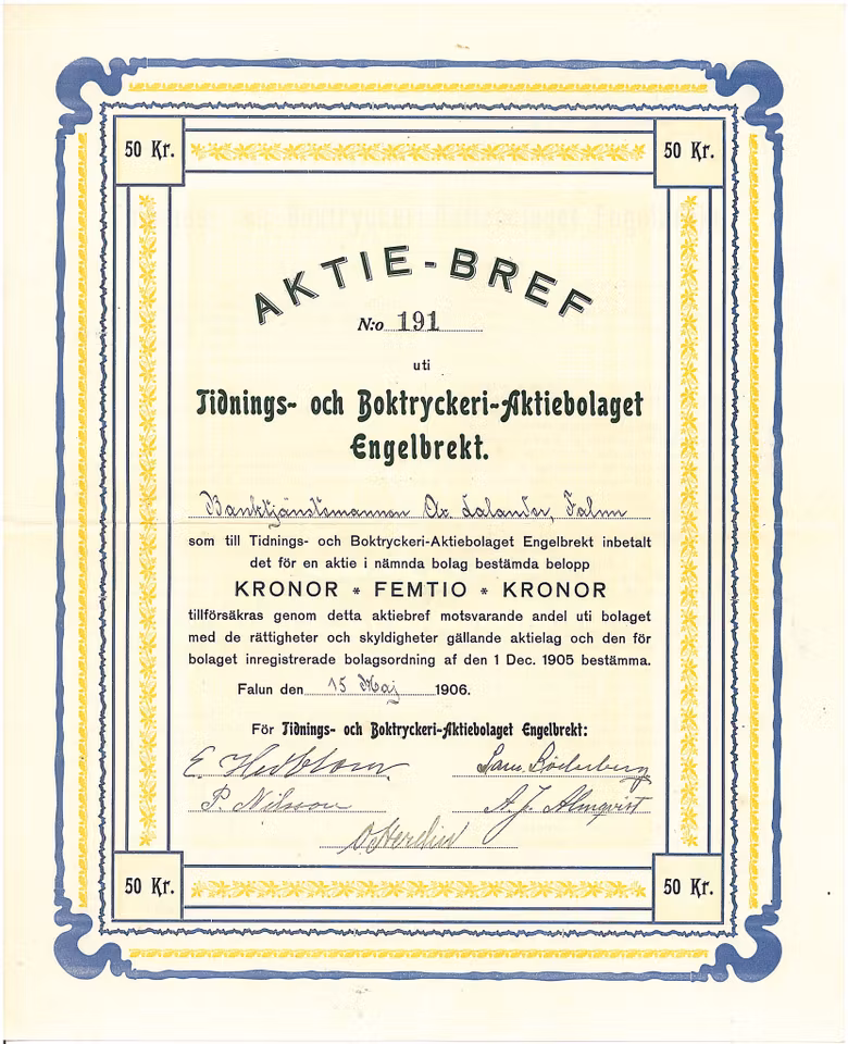 Tidnings- och Boktryckeri AB Engelbrekt