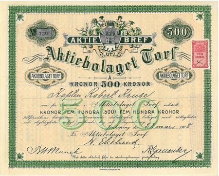 Torf, AB, 1908