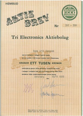 Tri Electronics AB