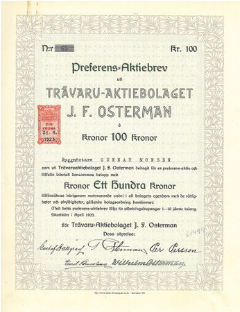 Trävaru AB J. F. Osterman