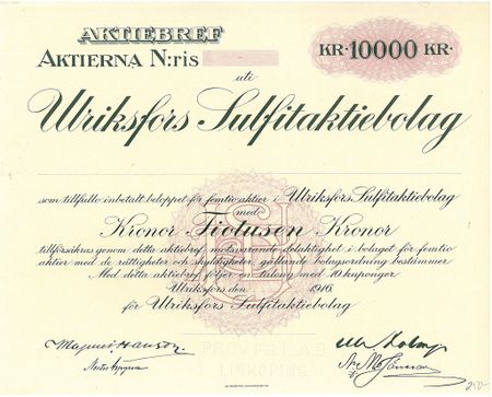 Ulriksfors Sulfit AB
