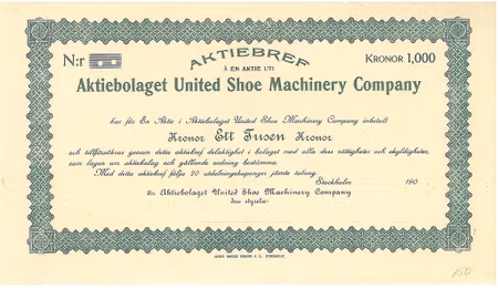 United Shoe Machinery Company, AB