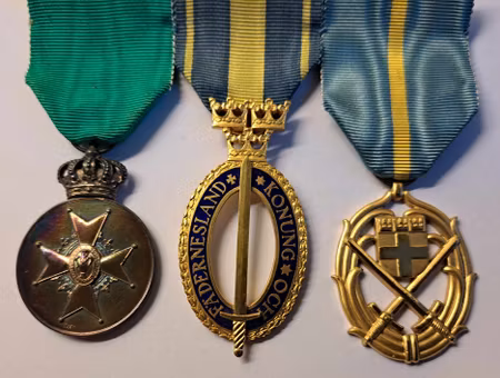 Släpa med 3 medalj, Vasa, Fädernesland mm