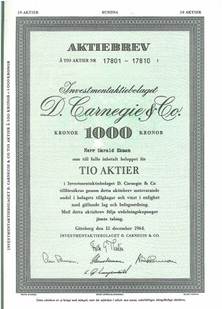 Investment AB D. Carnegie & Co.