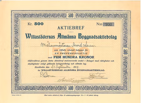 Willastädernas Allmänna Byggnads AB