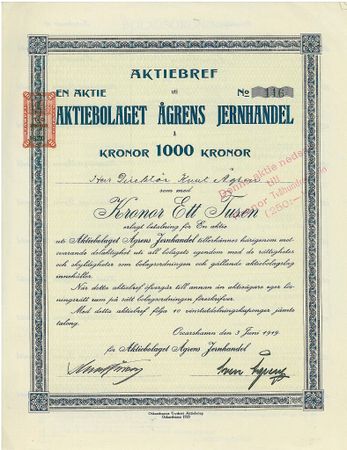 Ågrens Jernhandel, AB
