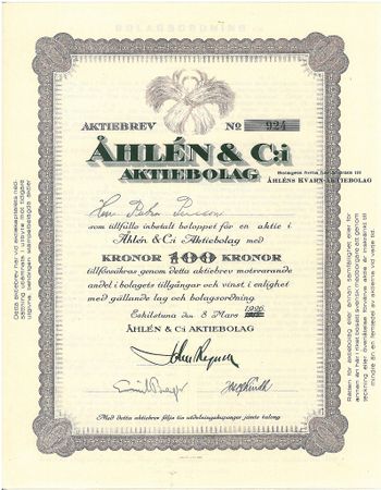Åhlén & C:i AB