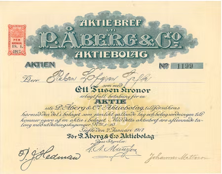 Åberg & Co, P AB