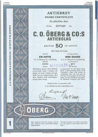 C. O. Öberg & Co:s AB