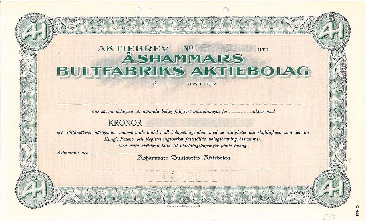 Åshammars Bultfabriks AB