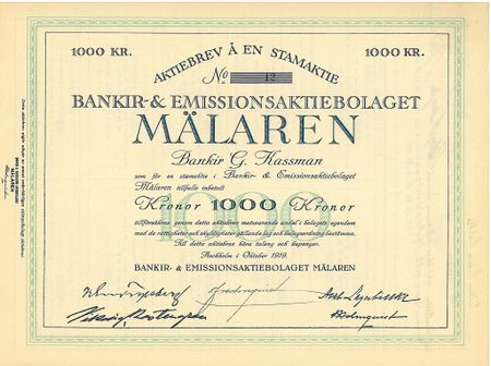 Bankir- & Emissions AB Mälaren
