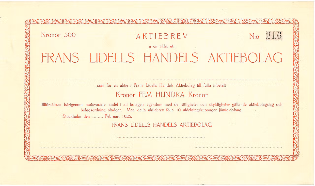 Frans Lidells Handels AB