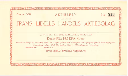 Frans Lidells Handels AB