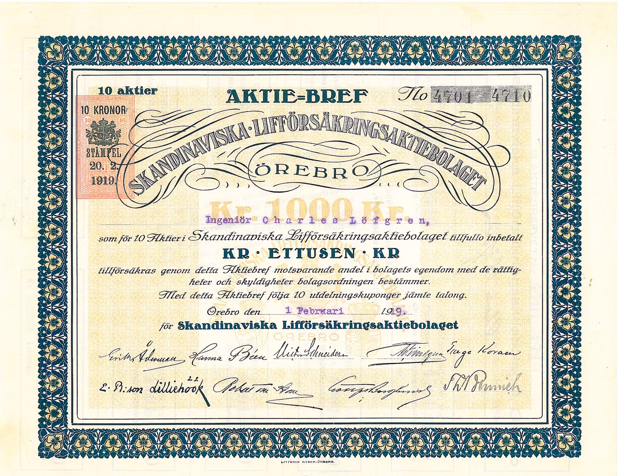 Skandinaviska Lifförsäkrings AB Örebro