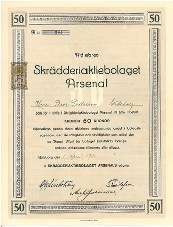 Skrädderi AB Arsenal