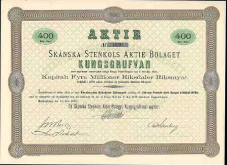 Skånsla Stekols AB Kungsgrufvan