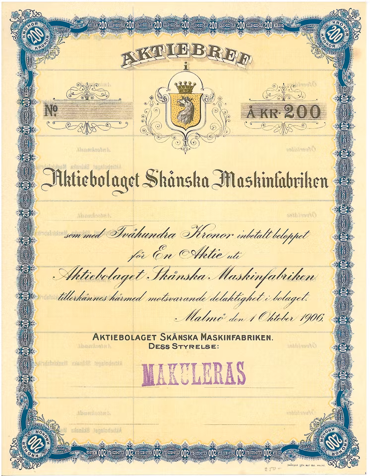 Skånska Maskinfabriken, AB