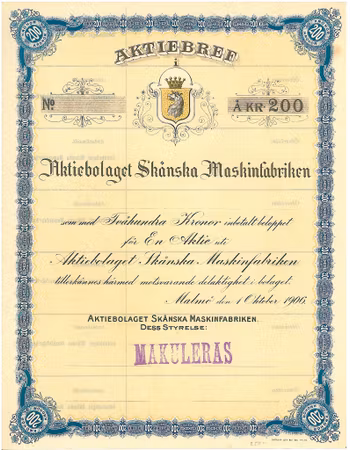 Skånska Maskinfabriken, AB