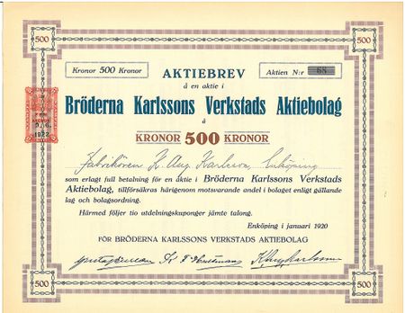 Bröderna Karlssons Verkstads AB