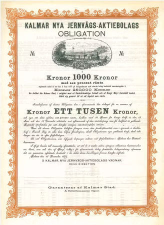 Kalmar Nya Jernvägs AB Obligation