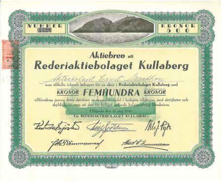 Rederi AB Kullaberg, 1946